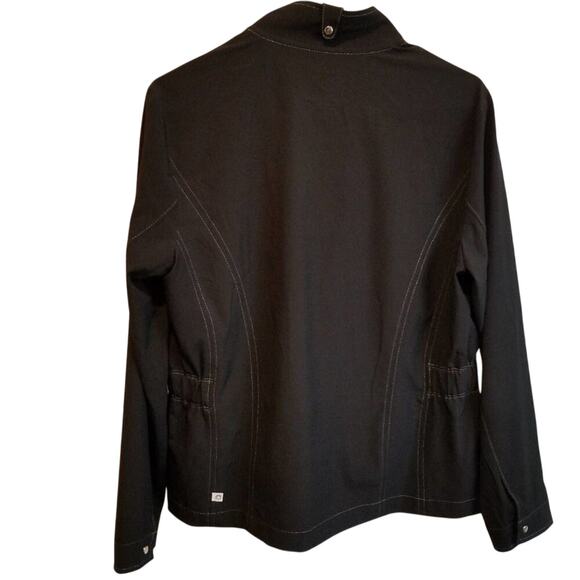 𝅺Chico's zenergy active athletic‎ black jacket med - Picture 2 of 5